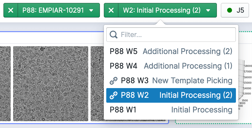 Updated project and workspace switcher