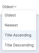 Sort jobs by date and title