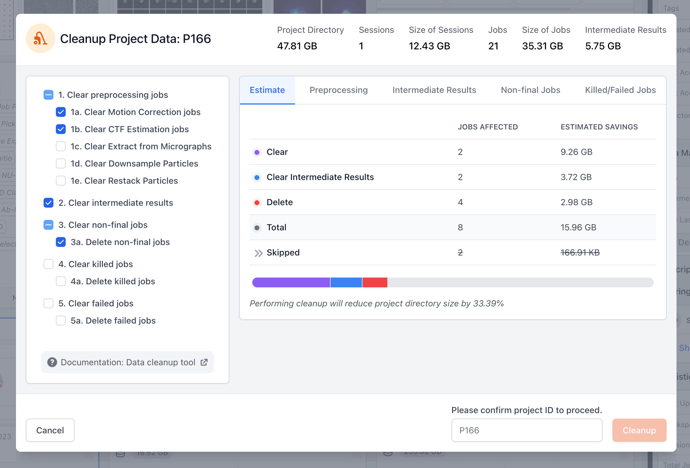 Data cleanup tool