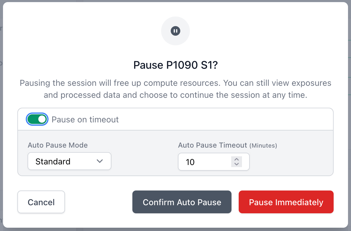 live auto pause
